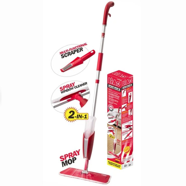 LIAO 37CM MICROFIBER SPRAY MOP & WINDOW CLEANER SET-A130036 LIAO 37CM MICROFIBER SPRAY MOP & WINDOW CLEANER SET-A130036